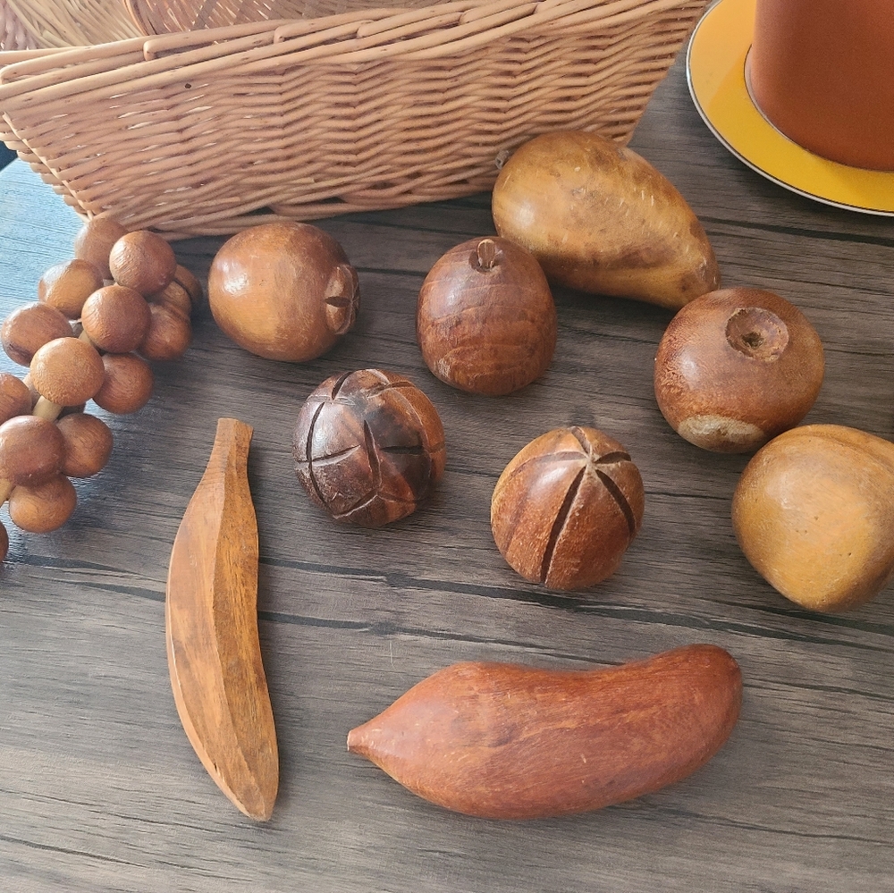 Wooden fruit